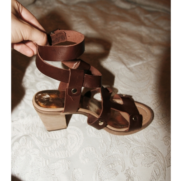 Barbara Barbieri tan brown heeled sandals - Picture 4 of 8